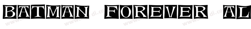 Batman Forever Alte字体转换